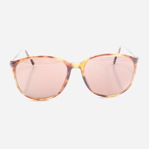 Vintage Martin Copeland Brown Tortoise Oval Sunglasses Frames